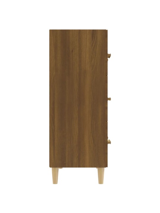 Příborník hnědý dub 70 x 34 x 90 cm kompozitní dřevo