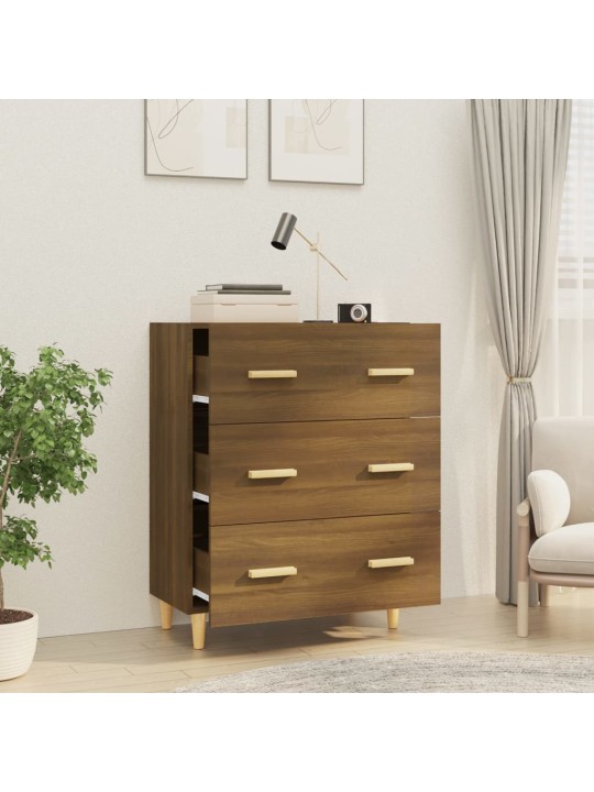 Příborník hnědý dub 70 x 34 x 90 cm kompozitní dřevo