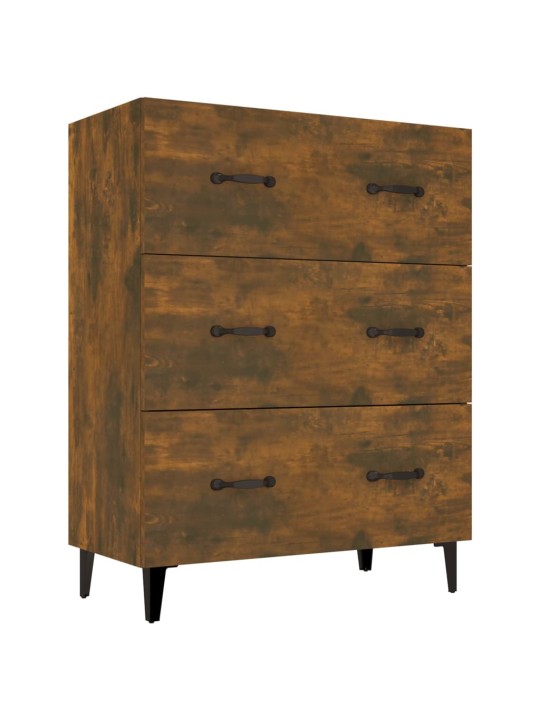 Příborník kouřový dub 69,5 x 34 x 90 cm kompozitní dřevo
