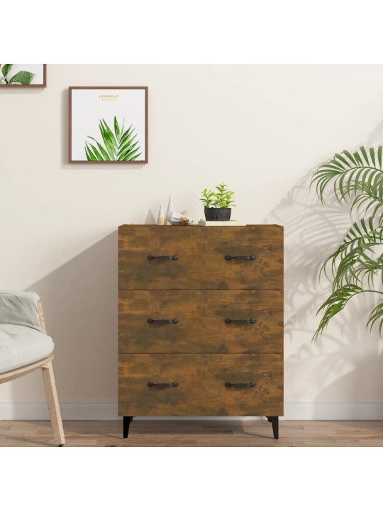 Příborník kouřový dub 69,5 x 34 x 90 cm kompozitní dřevo