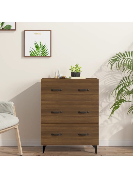 Příborník hnědý dub 69,5 x 34 x 90 cm kompozitní dřevo