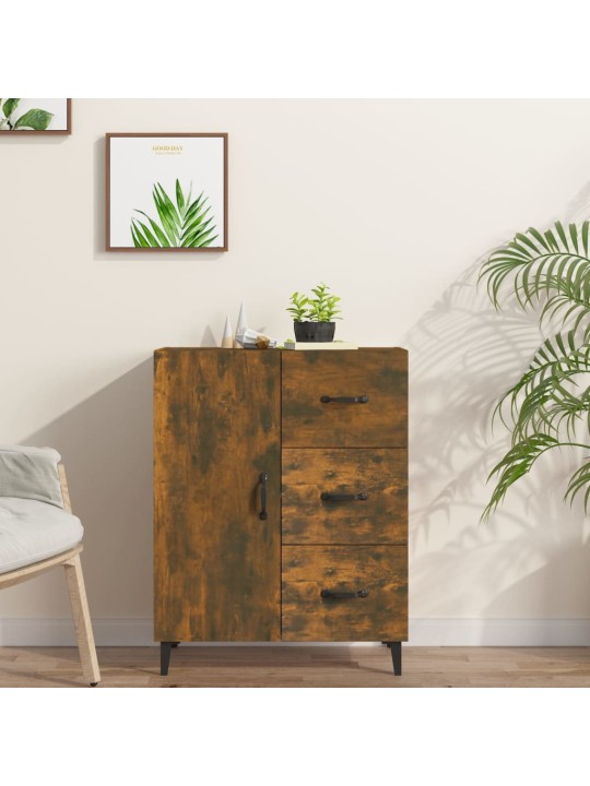 Příborník kouřový dub 69,5 x 34 x 90 cm kompozitní dřevo