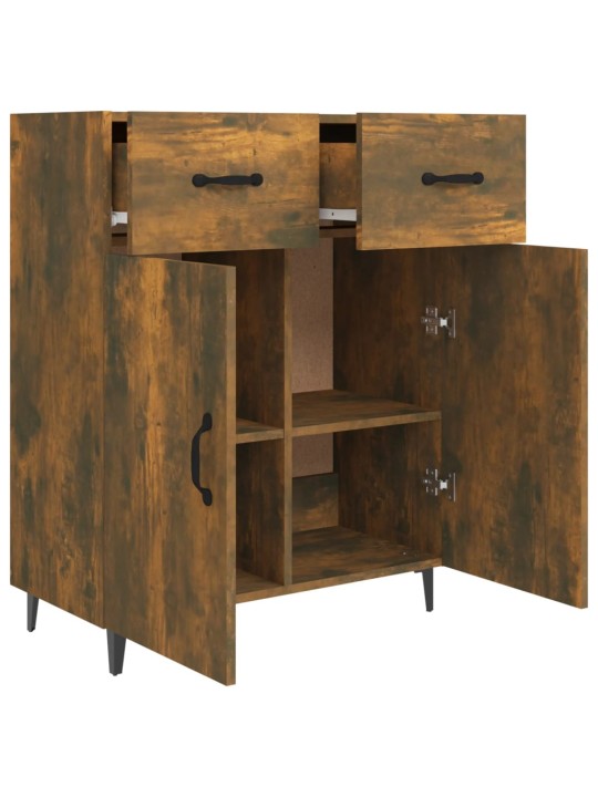 Příborník kouřový dub 69,5 x 34 x 90 cm kompozitní dřevo