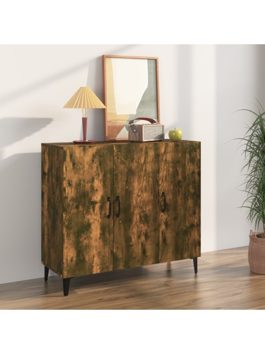 Příborník kouřový dub 90 x 34 x 80 cm kompozitní dřevo