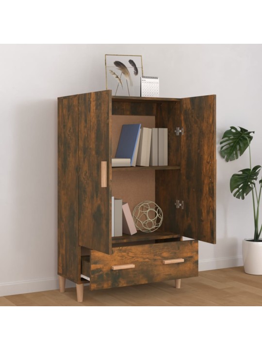 Komoda kouřový dub 70 x 31 x 115 cm kompozitní dřevo