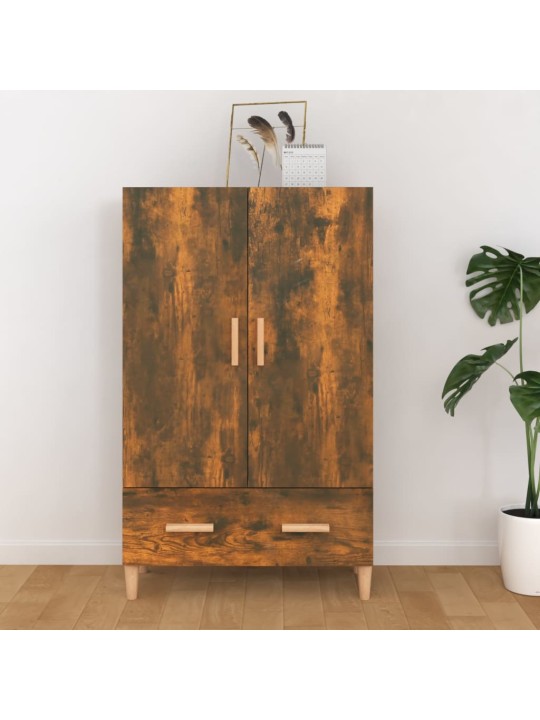 Komoda kouřový dub 70 x 31 x 115 cm kompozitní dřevo