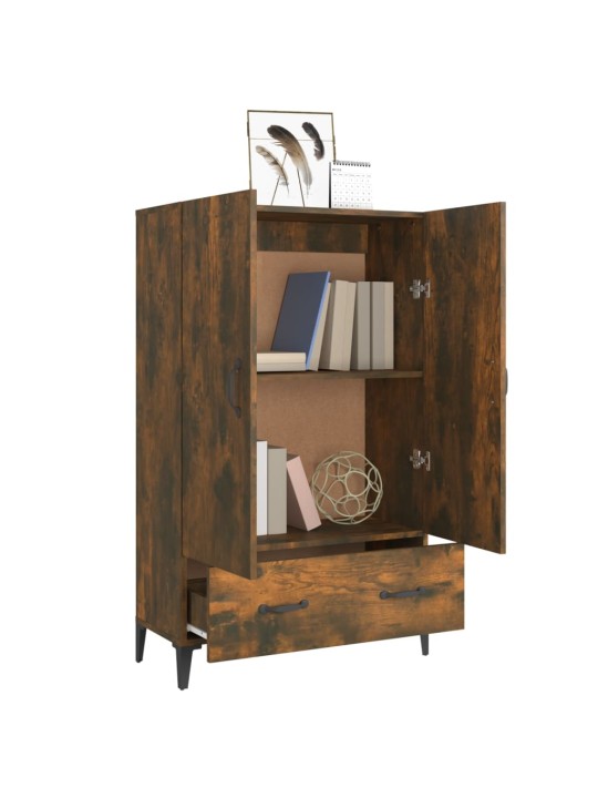 Komoda kouřový dub 70 x 31 x 115 cm kompozitní dřevo