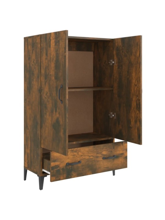 Komoda kouřový dub 70 x 31 x 115 cm kompozitní dřevo