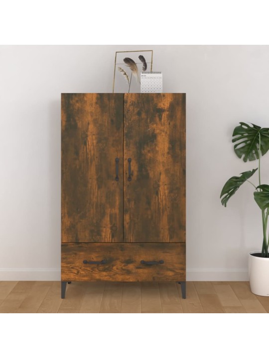 Komoda kouřový dub 70 x 31 x 115 cm kompozitní dřevo
