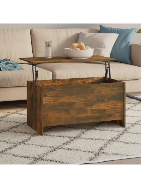 Konferenční stolek kouřový dub 102x55,5x52,5cm kompozitní dřevo