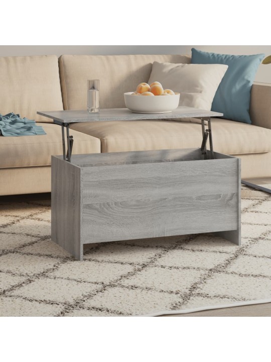 Konferenční stolek šedý sonoma 102x55,5x52,5cm kompozitní dřevo
