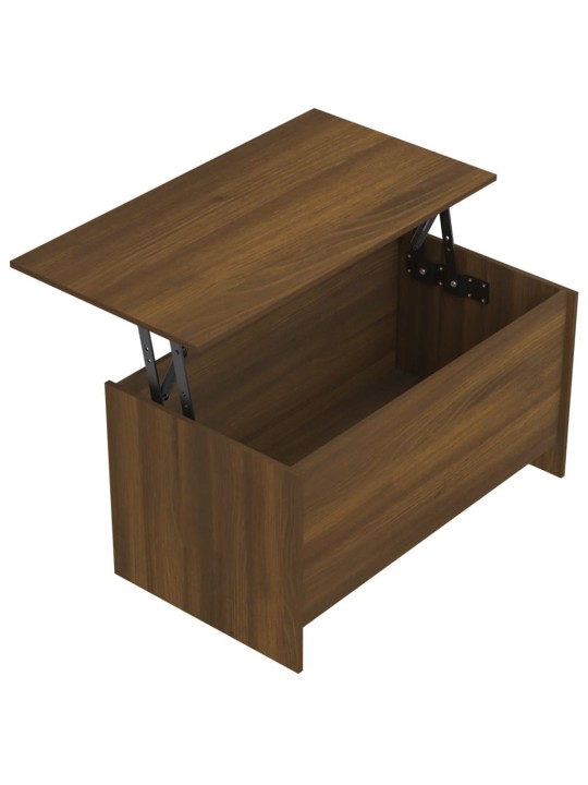 Konferenční stolek hnědý dub 102x55,5x52,5 cm kompozitní dřevo