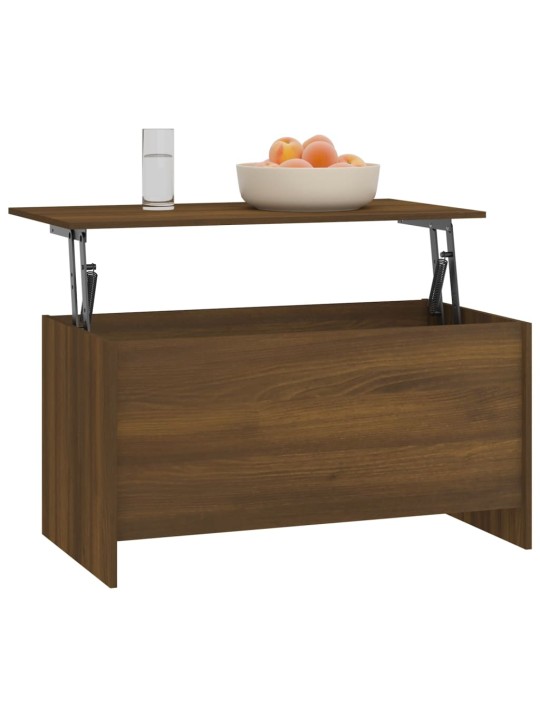 Konferenční stolek hnědý dub 102x55,5x52,5 cm kompozitní dřevo