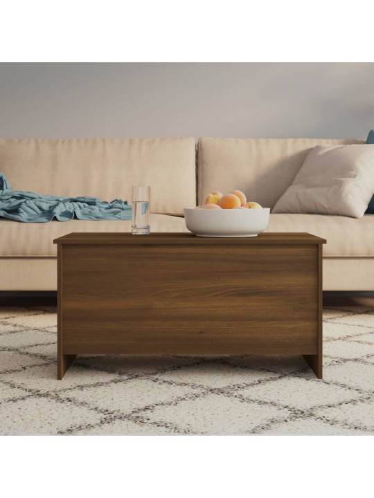 Konferenční stolek hnědý dub 102x55,5x52,5 cm kompozitní dřevo