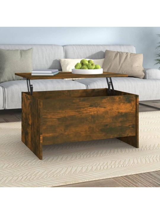 Konferenční stolek kouřový dub 80x55,5x41,5 cm kompozitní dřevo