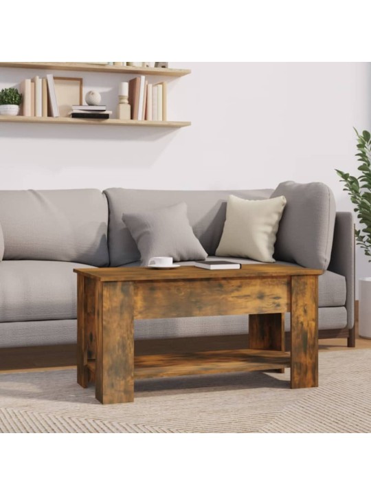 Konferenční stolek kouřový dub 101x49x52 cm kompozitní dřevo