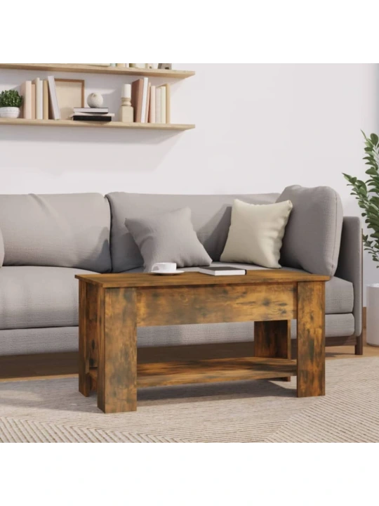Konferenční stolek kouřový dub 101x49x52 cm kompozitní dřevo