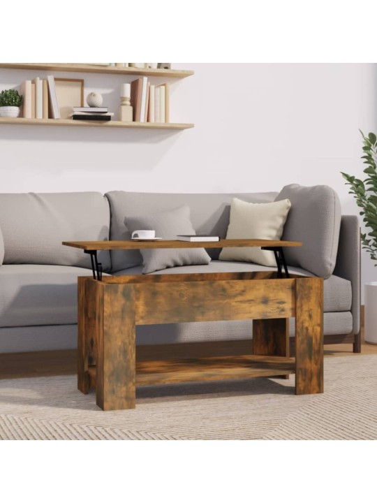 Konferenční stolek kouřový dub 101x49x52 cm kompozitní dřevo
