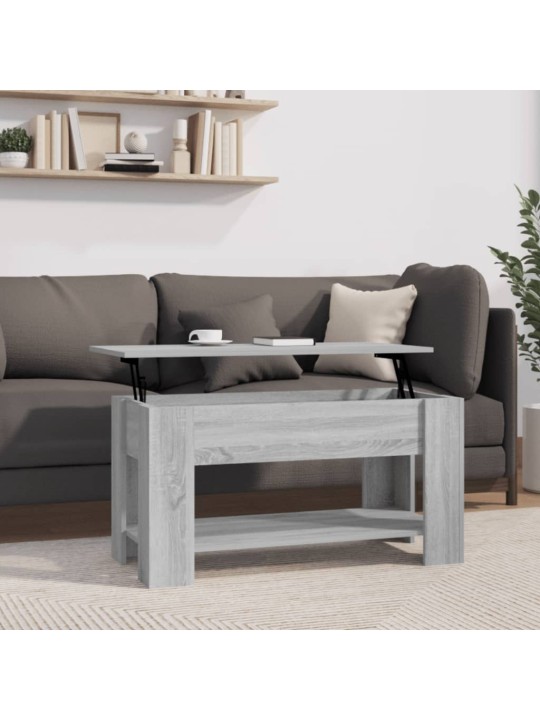 Konferenční stolek šedý sonoma 101x49x52 cm kompozitní dřevo