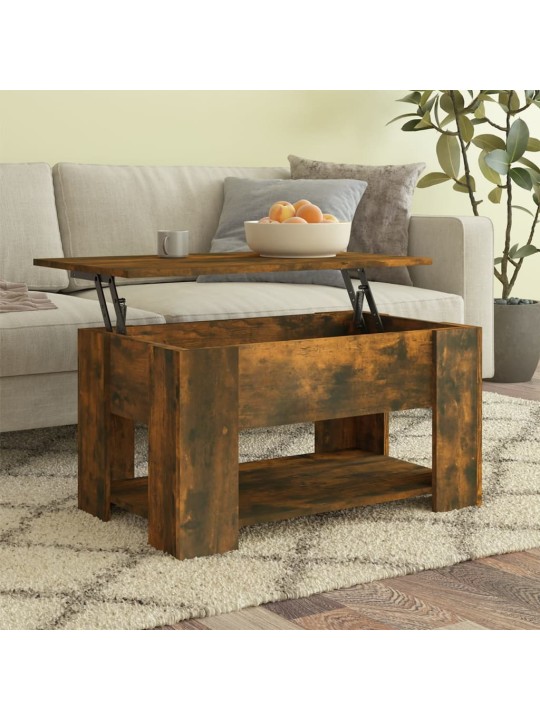 Konferenční stolek kouřový dub 79 x 49 x 41 cm kompozitní dřevo