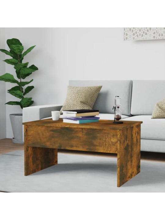 Konferenční stolek kouřový dub 80x50,5x41,5 cm kompozitní dřevo