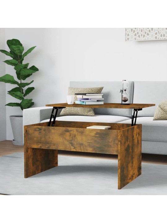 Konferenční stolek kouřový dub 80x50,5x41,5 cm kompozitní dřevo