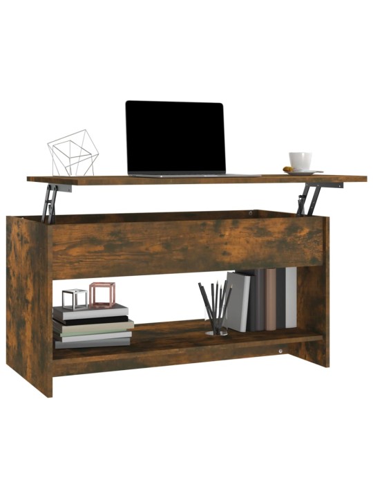 Konferenční stolek kouřový dub 102x50x52,5 cm kompozitní dřevo