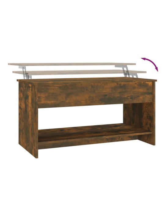 Konferenční stolek kouřový dub 102x50x52,5 cm kompozitní dřevo