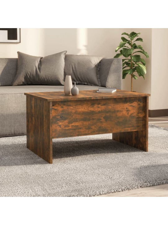 Konferenční stolek kouřový dub 80x50x42,5 cm kompozitní dřevo