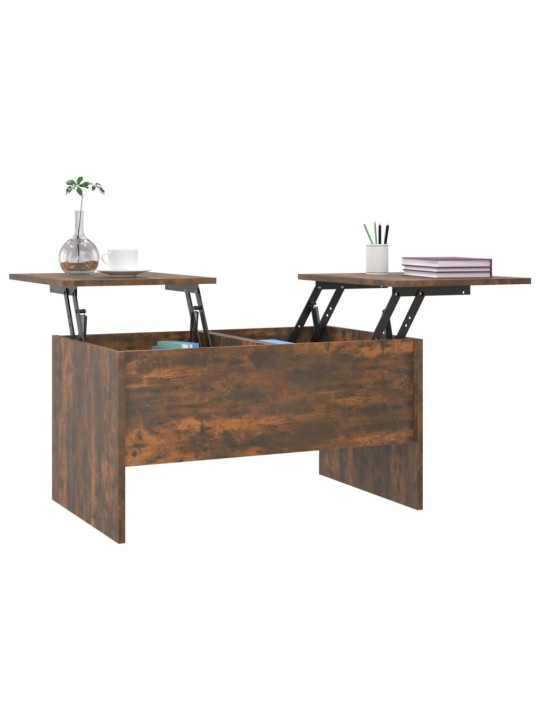 Konferenční stolek kouřový dub 80x50x42,5 cm kompozitní dřevo