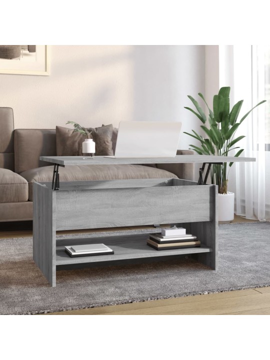 Konferenční stolek šedý sonoma 80x50x40 cm kompozitní dřevo