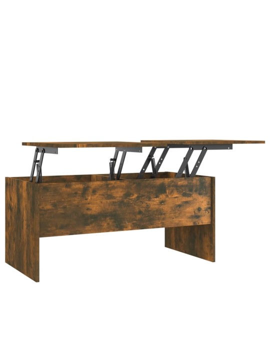 Konferenční stolek kouřový dub 102x50,5x46,5cm kompozitní dřevo