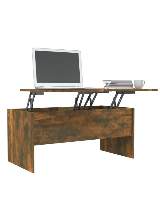 Konferenční stolek kouřový dub 102x50,5x46,5cm kompozitní dřevo