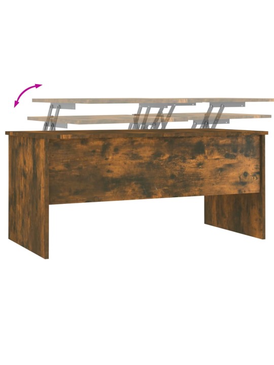 Konferenční stolek kouřový dub 102x50,5x46,5cm kompozitní dřevo