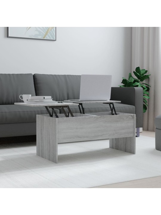 Konferenční stolek šedý sonoma 102x50,5x46,5cm kompozitní dřevo