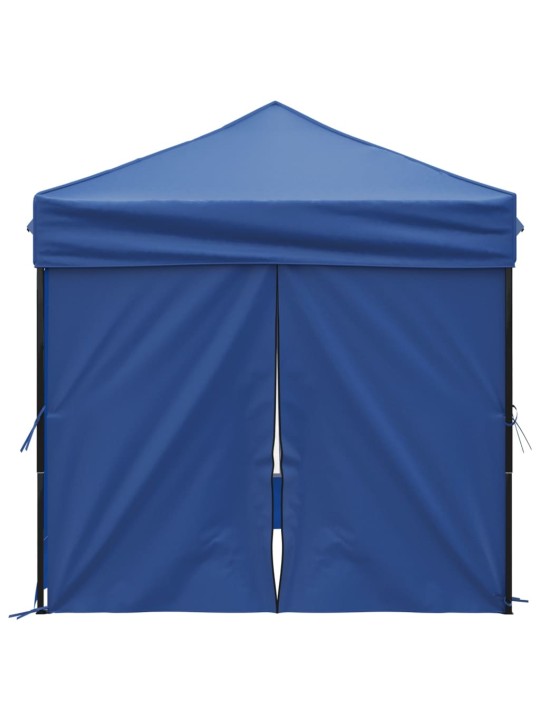 Skládací party stan s bočními stěnami modrý 2 x 2 m