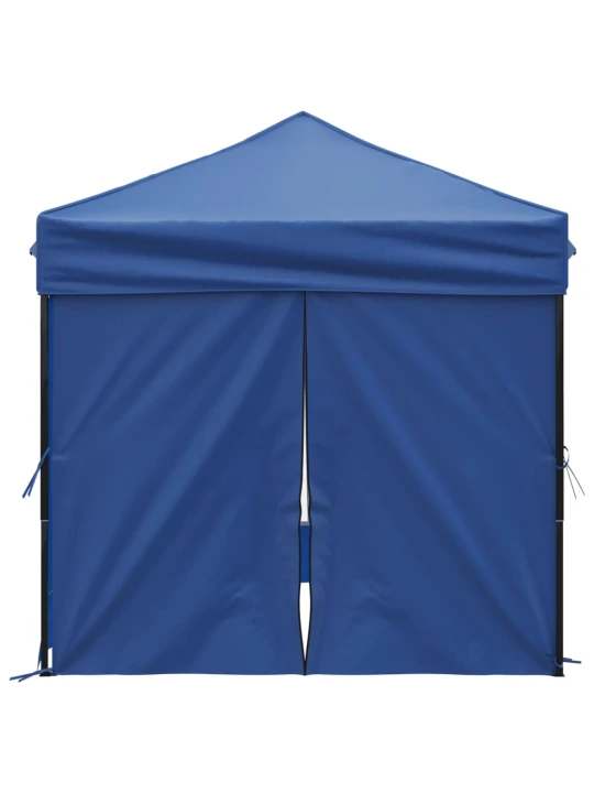 Skládací party stan s bočními stěnami modrý 2 x 2 m