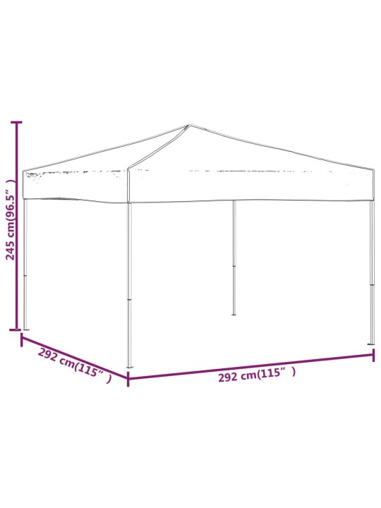 Skládací party stan taupe 3 x 3 m