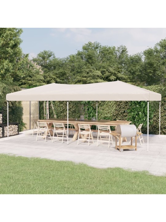Skládací party stan krémový 3 x 6 m