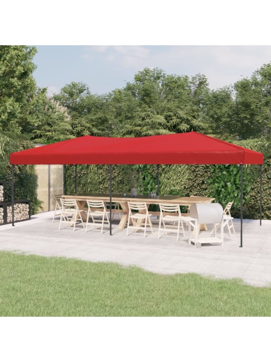 Skládací party stan červený 3 x 6 m