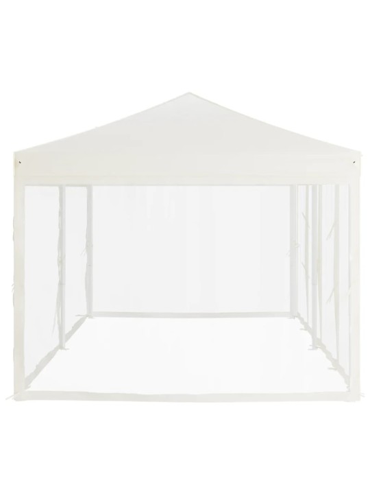 Skládací party stan s bočními stěnami krémový 3 x 6 m