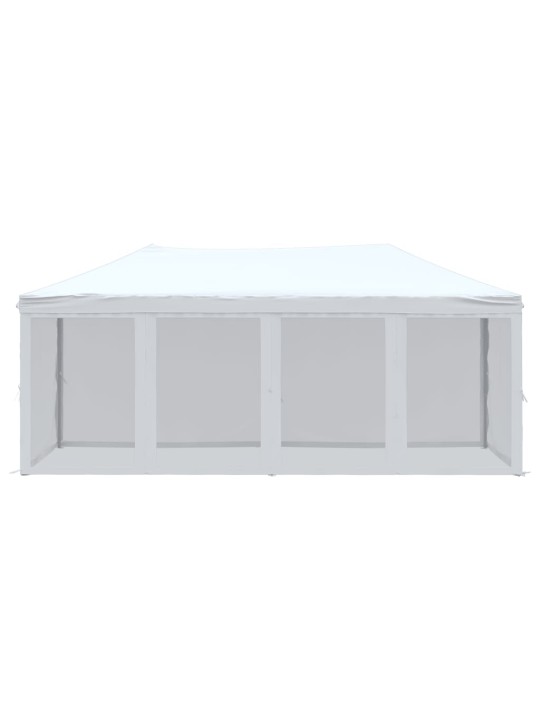 Skládací party stan s bočními stěnami bílý 3 x 6 m