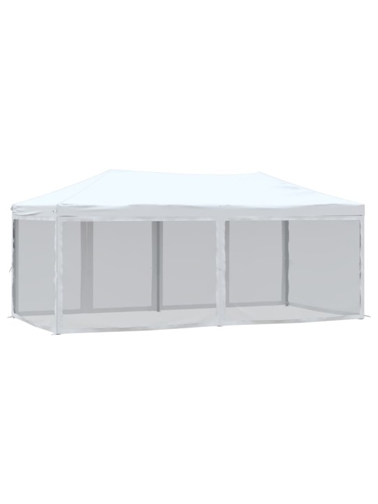 Skládací party stan s bočními stěnami bílý 3 x 6 m