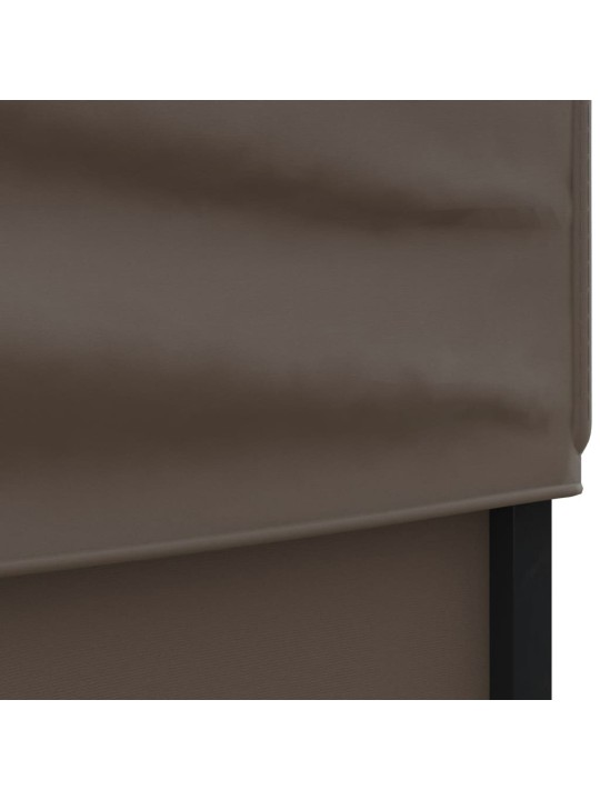 Skládací party stan s bočními stěnami taupe 3 x 6 m
