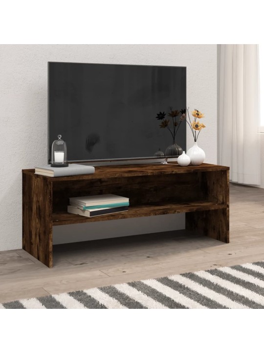 TV skříňka kouřový dub 100 x 40 x 40 cm kompozitní dřevo