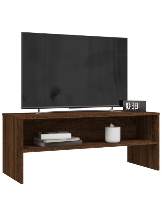TV skříňka hnědý dub 100 x 40 x 40 cm kompozitní dřevo