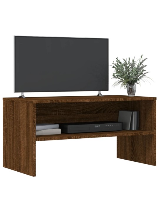 TV stolek hnědý dub 80 x 40 x 40 cm kompozitní dřevo