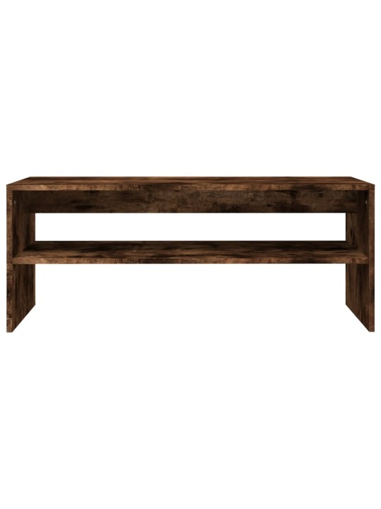Konferenční stolek kouřový dub 100x50x40 cm kompozitní dřevo
