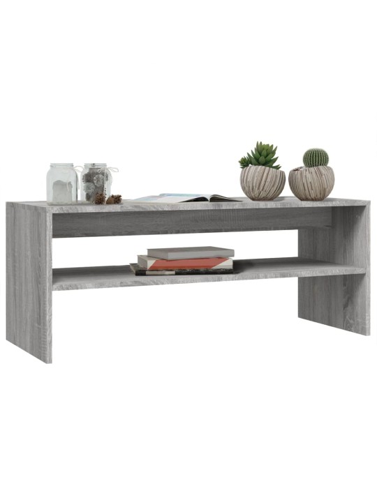Konferenční stolek šedý sonoma 100x40x40 cm kompozitní dřevo