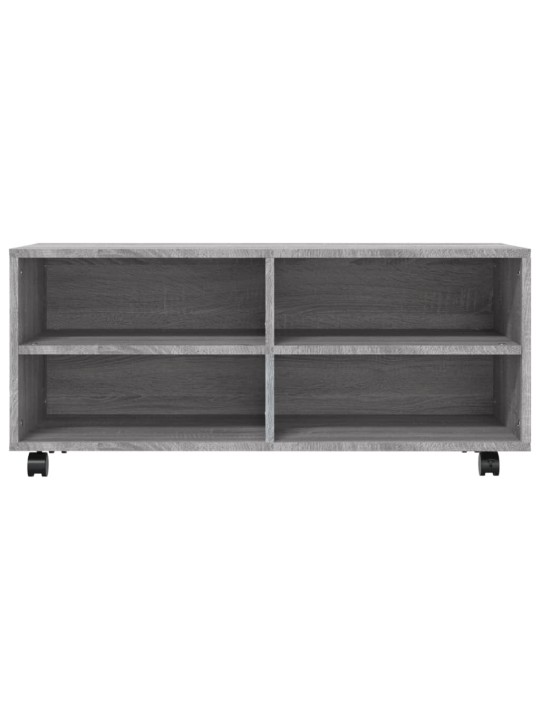 Tv skříňka na kolečkách šedá sonoma 90x35x35cm kompozitní dřevo